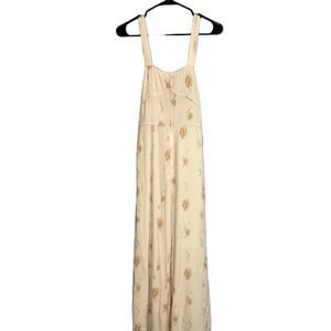 Sancia Cream Cerion Shell Sleeveless Seashell Detail Anja Jumpsuit Women Sz S